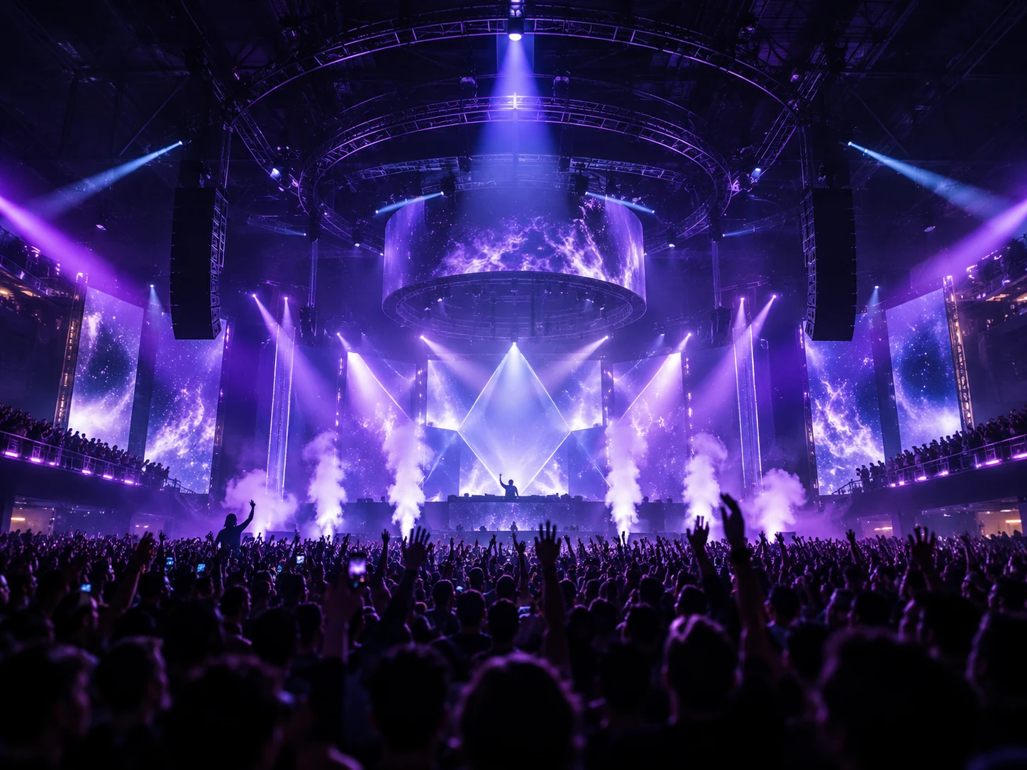Large electronic event stage
